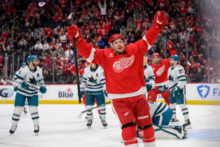 San Jose Sharks avslutade Detroit Red Wings sju matcher långa segerserie